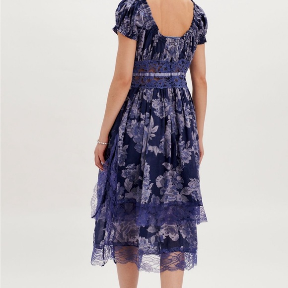 Free People Honeysuckle printed midi dress NWT - Picture 3 of 12